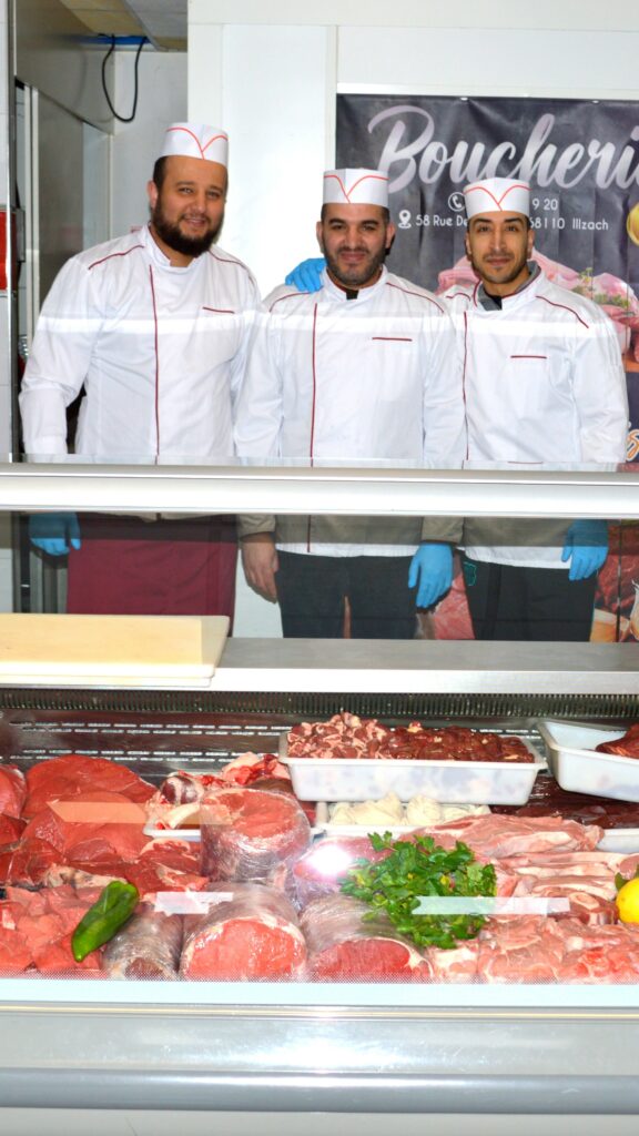L'équipe boucherie halal de Mondial Frais, à Illzach